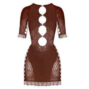 POSTER GIRL brown Miranda dress. Size XS - but very stretchy.